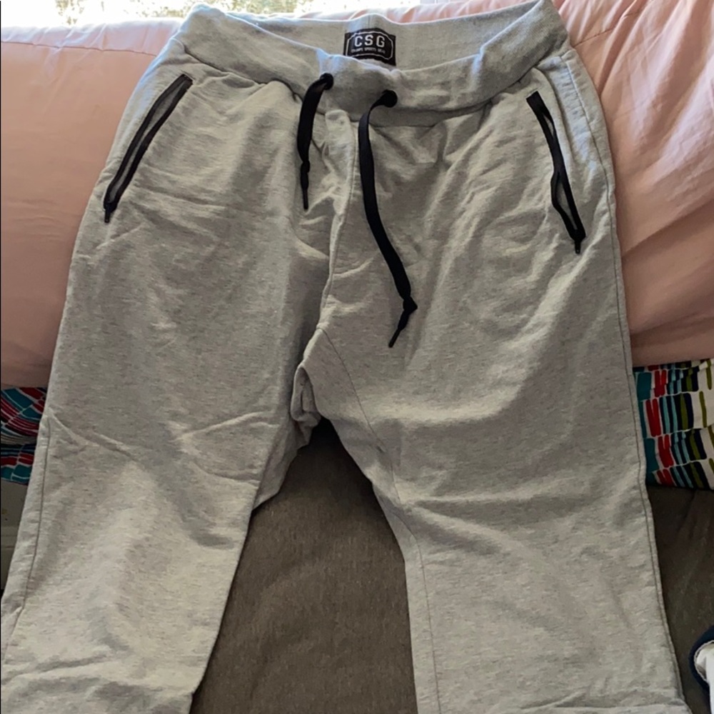 Gray joggers